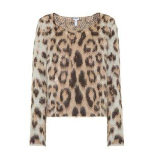 Loewe Mohair Sweater Like New Leopard Print